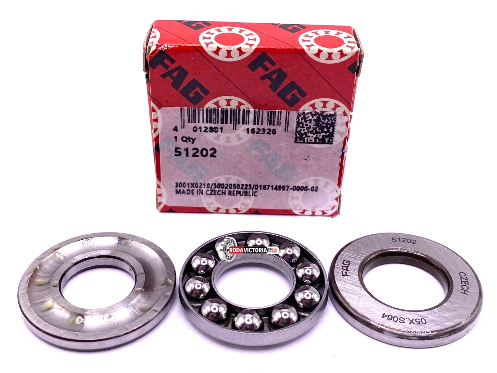 FAG 51202 Axial Deep Groove Ball Bearing 15x32x12 mm