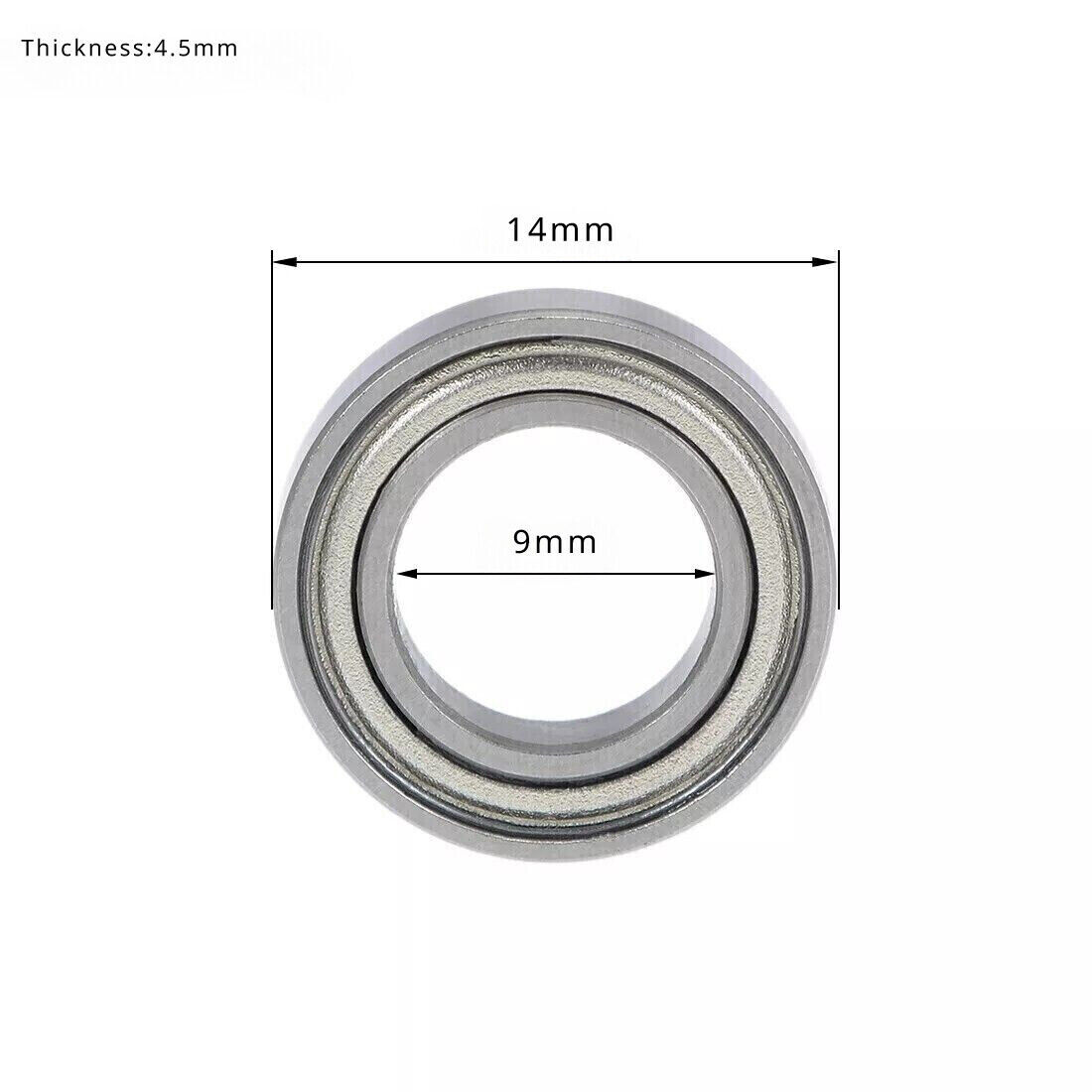 MR149ZZ Ball Bearings 9x14x4.5mm Double Shielded Chrome Steel 20Pcs