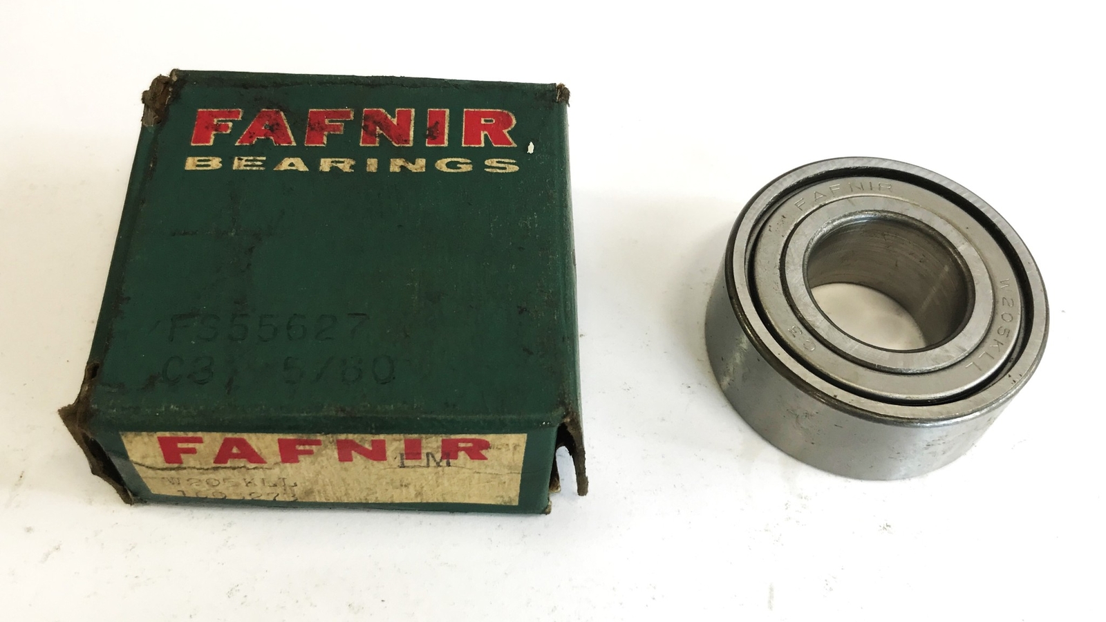 Fafnir 2 inch x 3/4 inch Single Row Ball Bearing W205KLL NOS