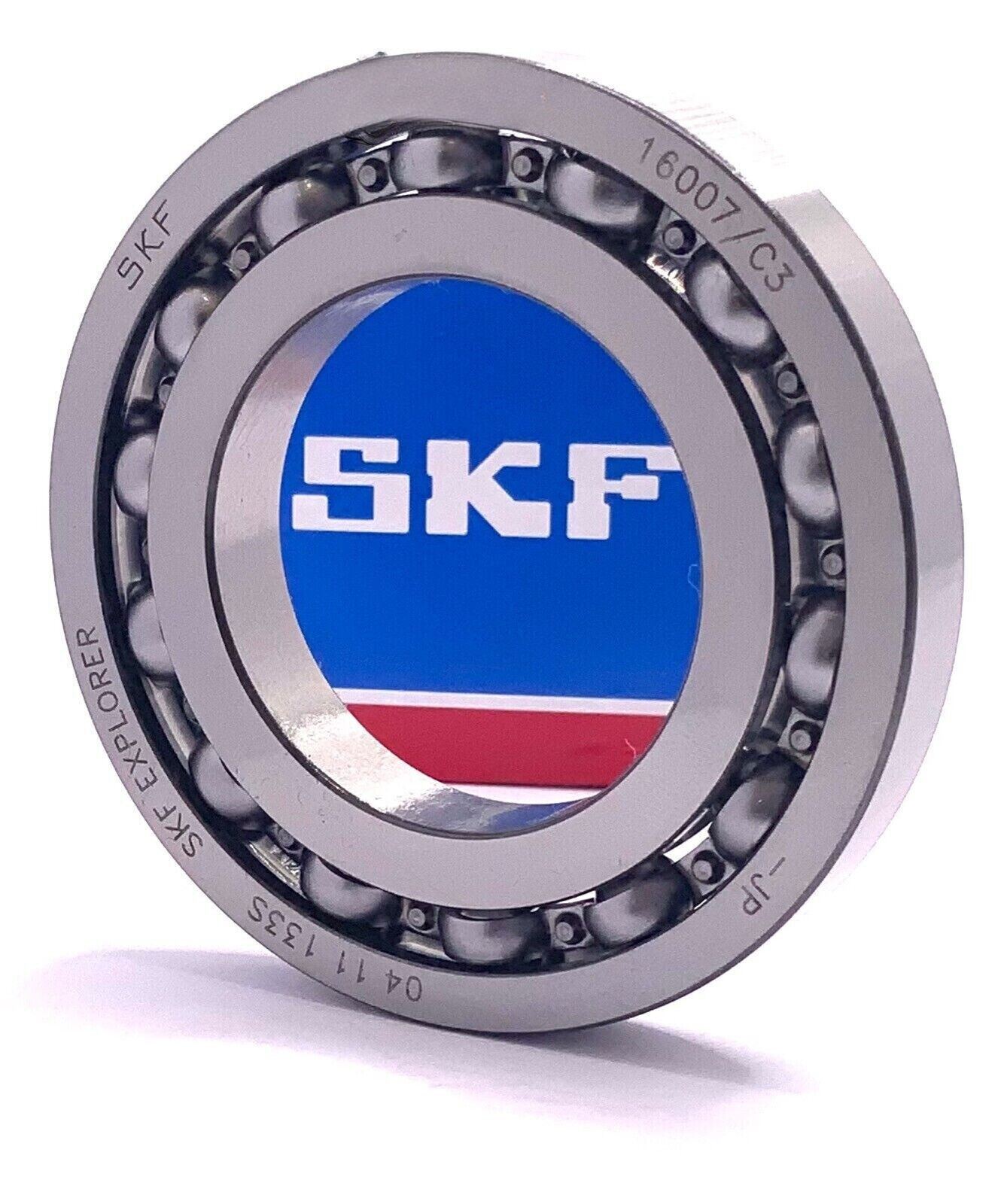SKF 16007 C3 DEEP GROOVE BALL BEARING, OPEN TYPE 35x62x9 mm NEW