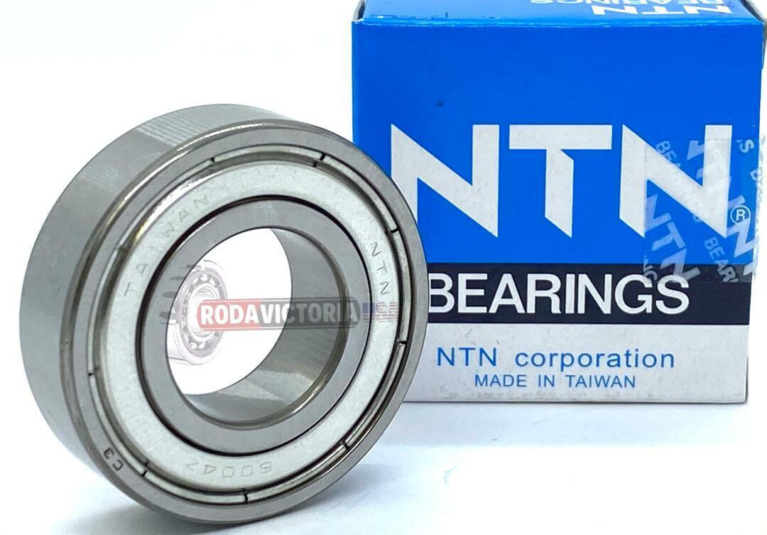 NTN 6004 ZZ C3 DEEP GROOVE BALL BEARING, METAL SHIELDED 20x42x12mm.
