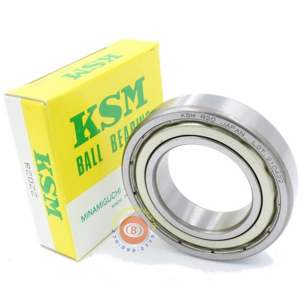 R20-ZZ Ball Bearing 1-1/4×2-1/4×1/2 Shielded R20FF – KSM Japan