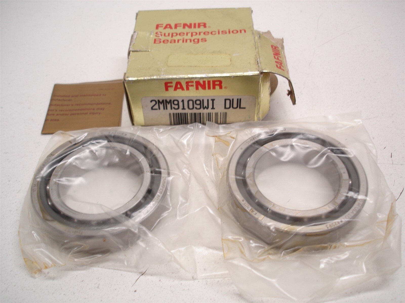 NEW FAFNIR 2MM9109WI DUL PRECISION MACHINE TOOL SPINDLE BEARINGS 75mmX45mmX16mm