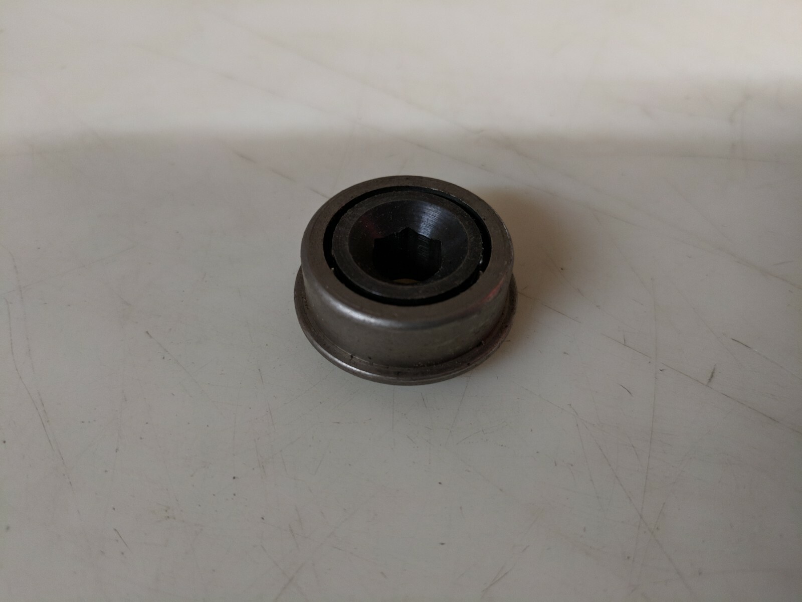 (10 pack) 5/16 hex bore, 1″ OD flanged conveyor bearings *