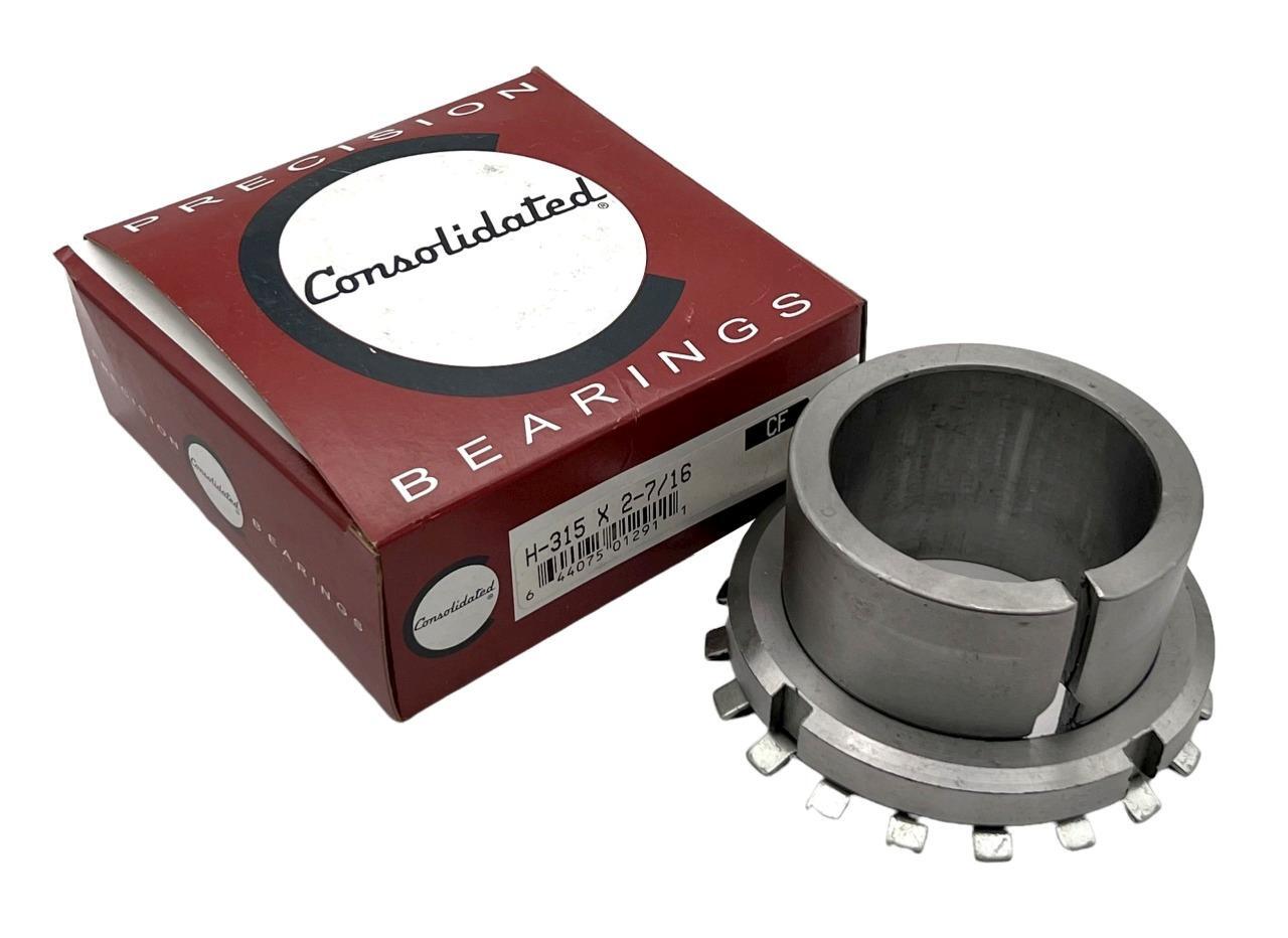 Consolidated H-315 X 2-7/16 Bearing Adapter Sleeve 2.4375″ W/Locknut & Washer