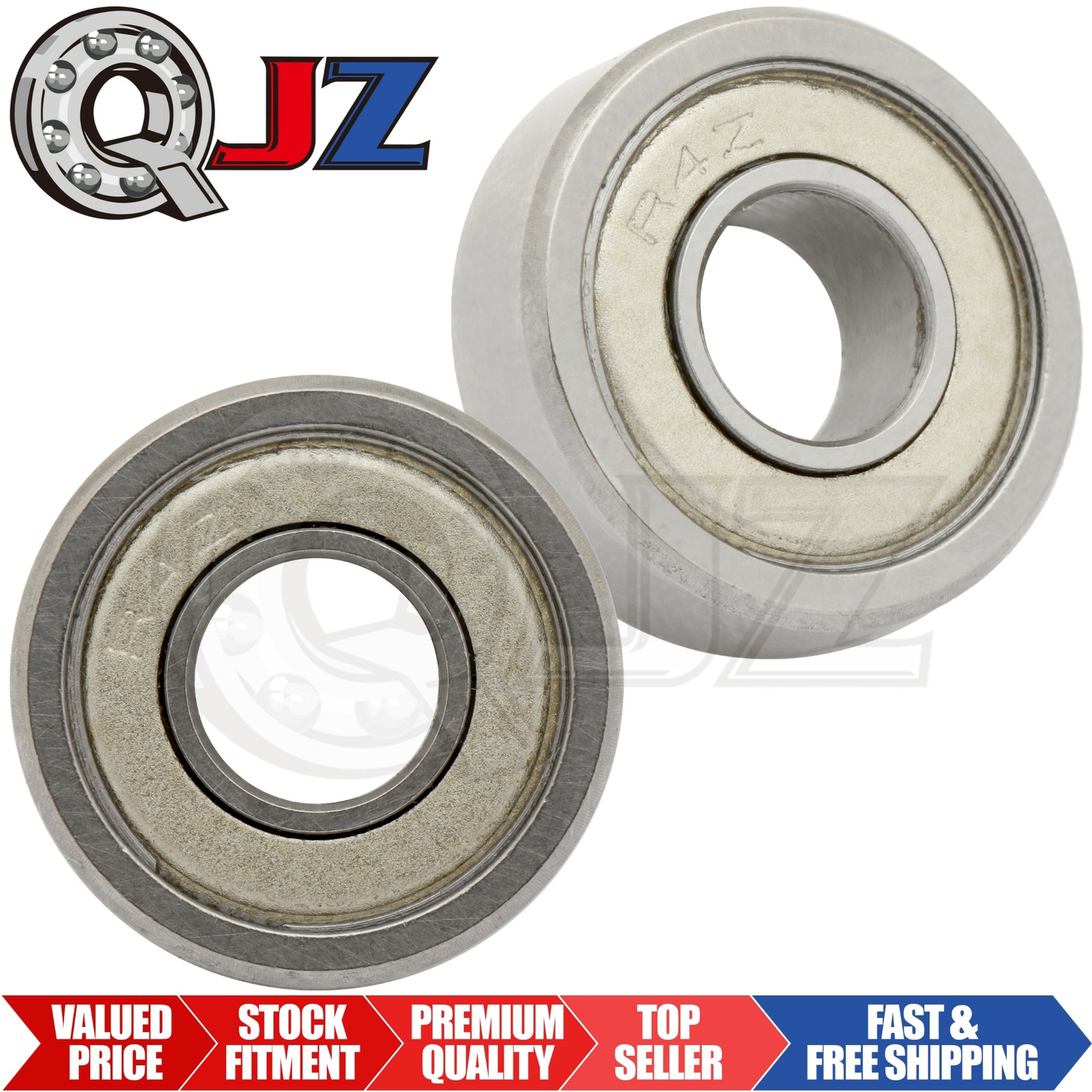 [Qty.2] R4-ZZ Miniature Radial Ball Bearing [0.25″ Bore x 0.625″ OD x 0.196″ W]