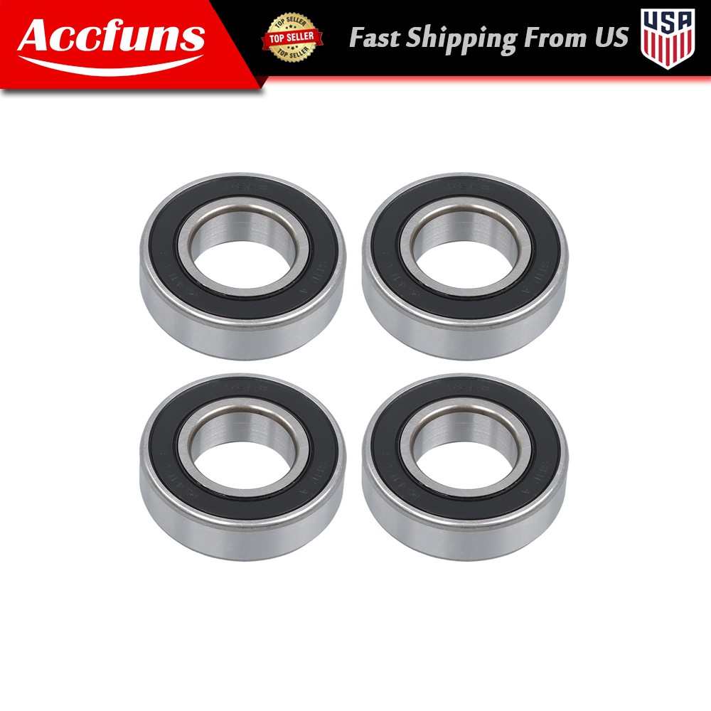 Ball Bearing 1641-2RS 1 inch x 2 inches x 9/16 inches Rubber Sealed Pack of 4