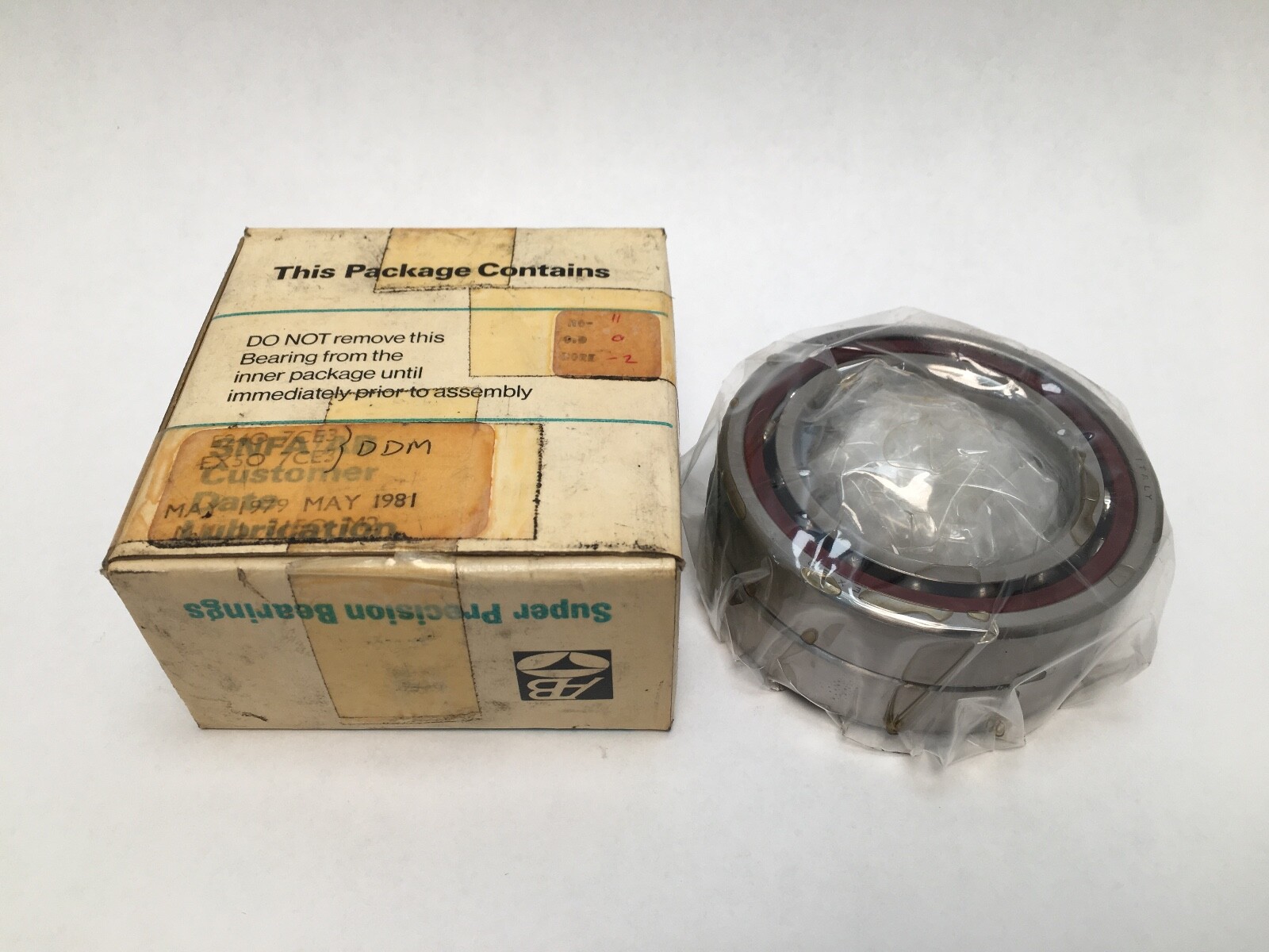 SNFA EX50-7CE3DDM Bearing 50x80x16 mm 7010-A EX-50-7-CE-3-DDM ABEC7 Italy 2 pcs