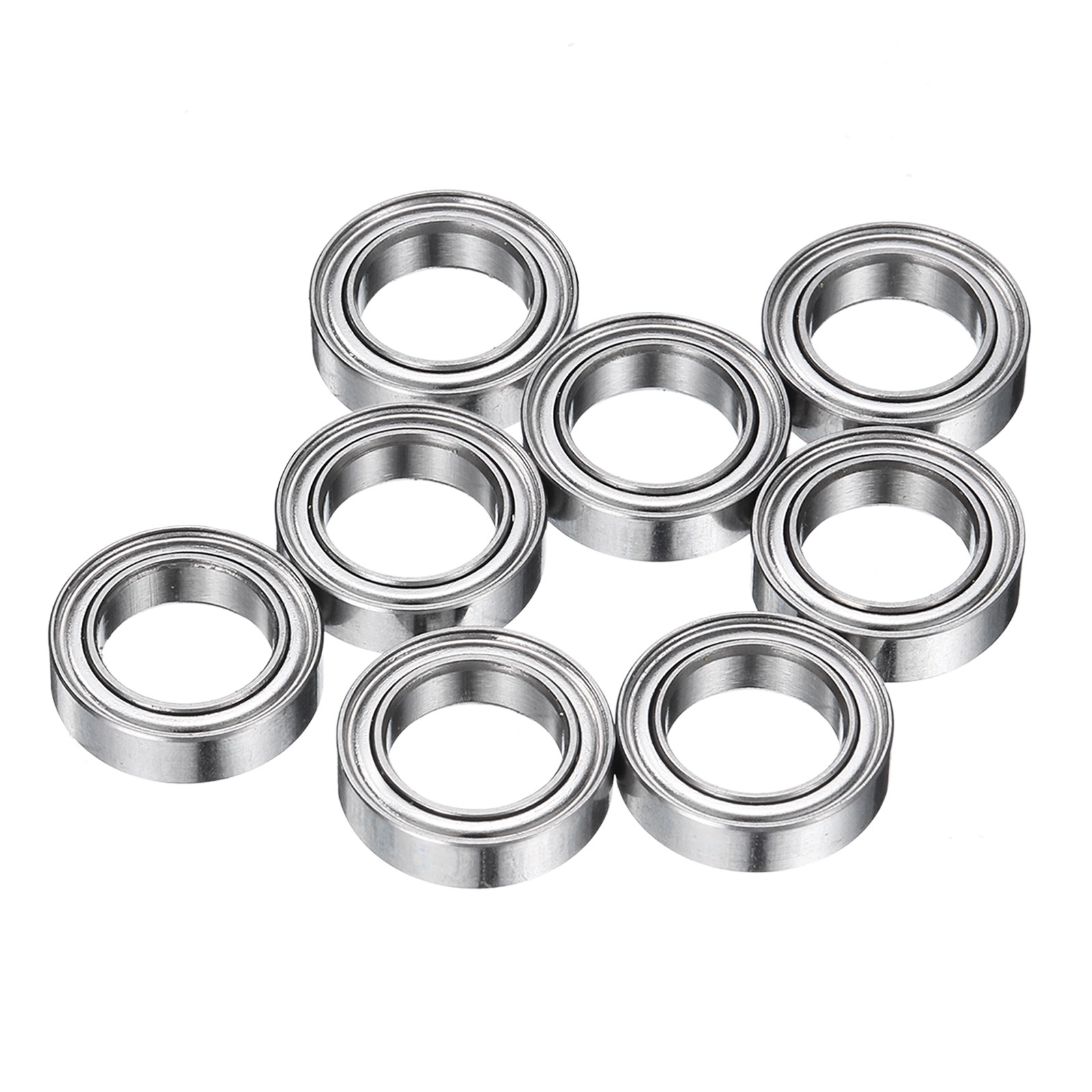 8Pcs MR117ZZ Deep Groove Ball Bearings, 7mm ID 11mm OD 3mm Width Bearing
