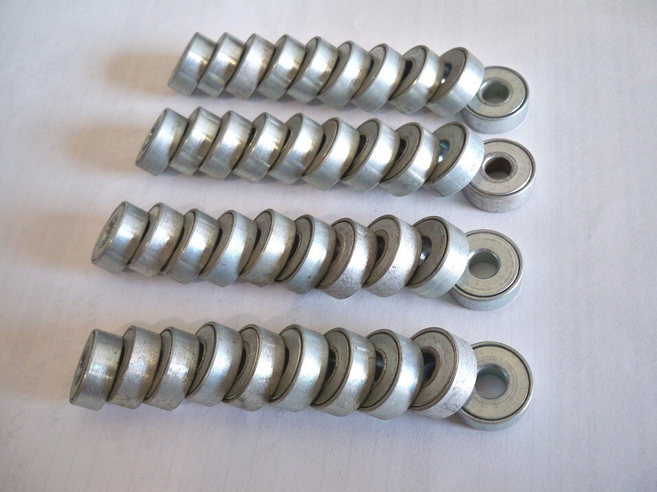 40 Pcs Lot 11/16″ OD Galvanized Steel Conveyor Roller Ball Bearings