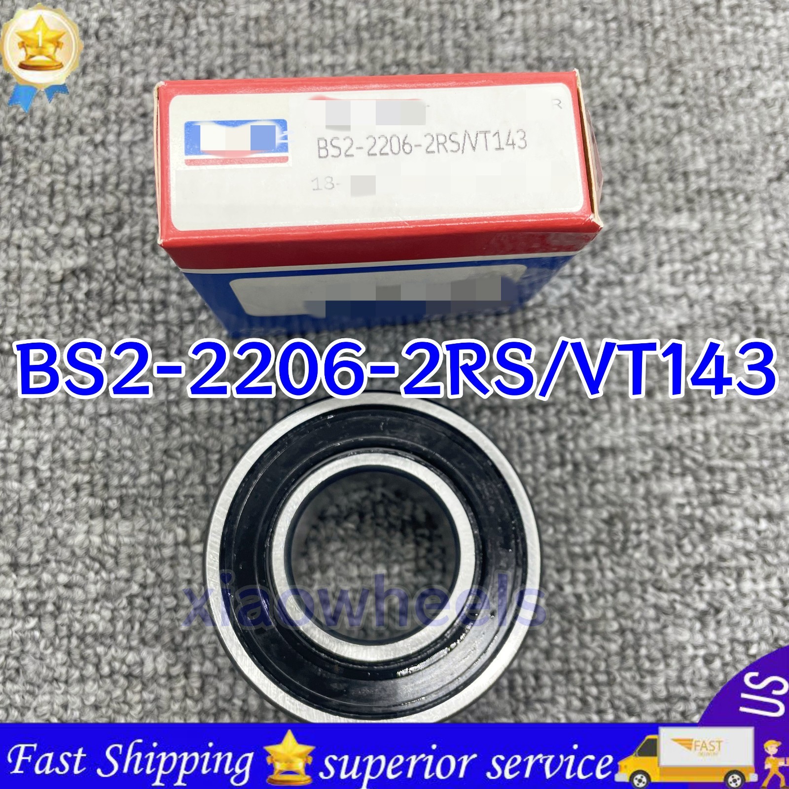 BS2-2206-2RS/VT143 1Pcs NEW Steel Spherical Roller Bearing 30x62x25mm for SKF