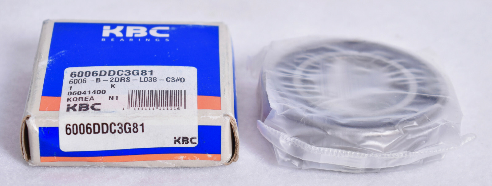 KBC Double Rubber Sealed Ball Bearing 6006DD Factory Sealed