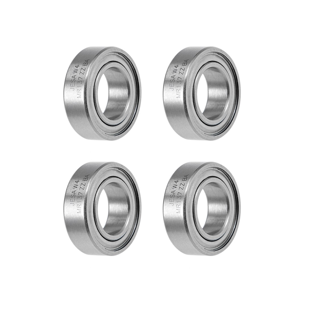 MR137ZZ Ball Bearings Z2 7x13x4mm Double Shielded Chrome Steel 4pcs