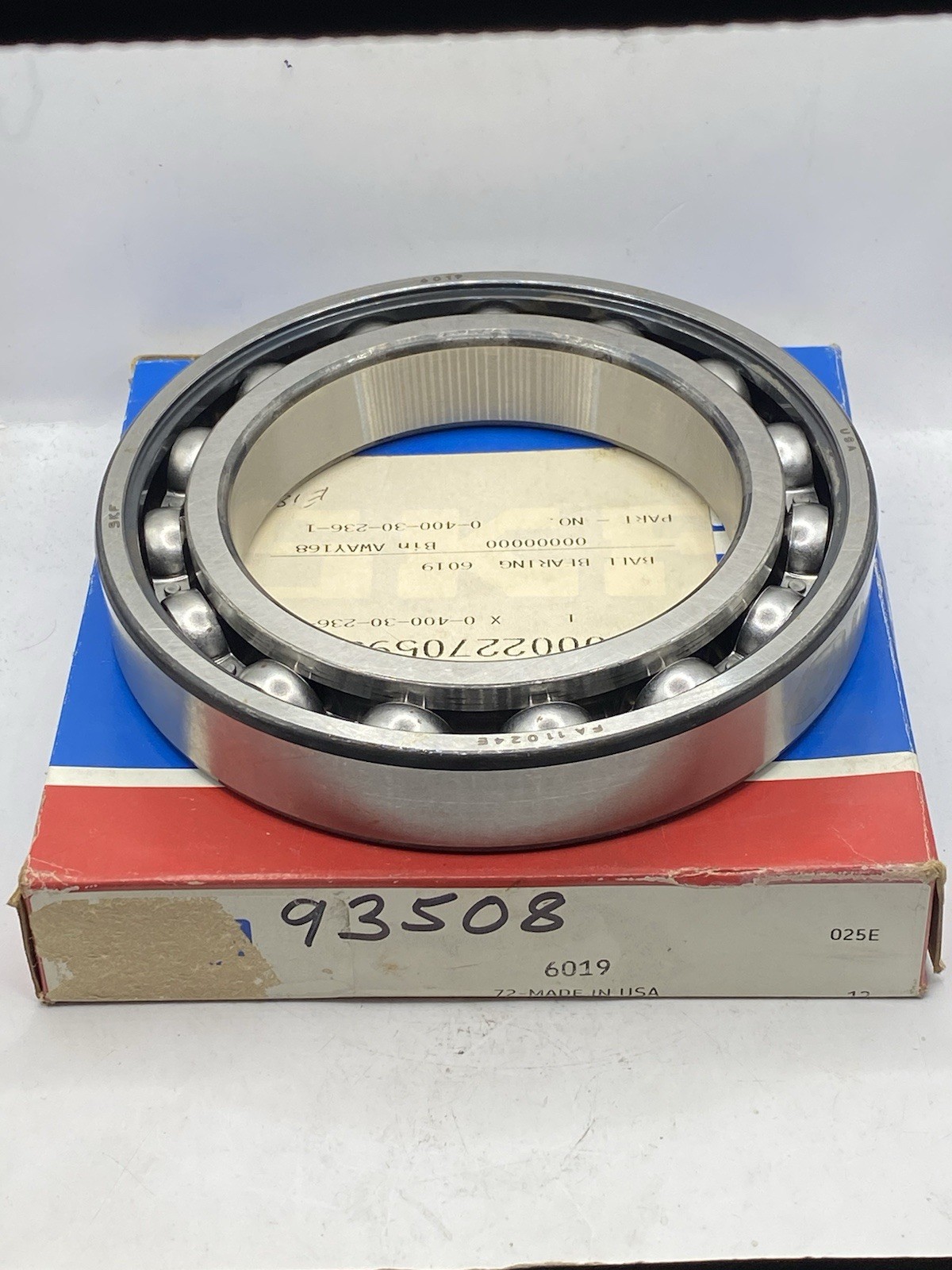SKF 6019 95mm X 145mm X 24mm Open Bearing