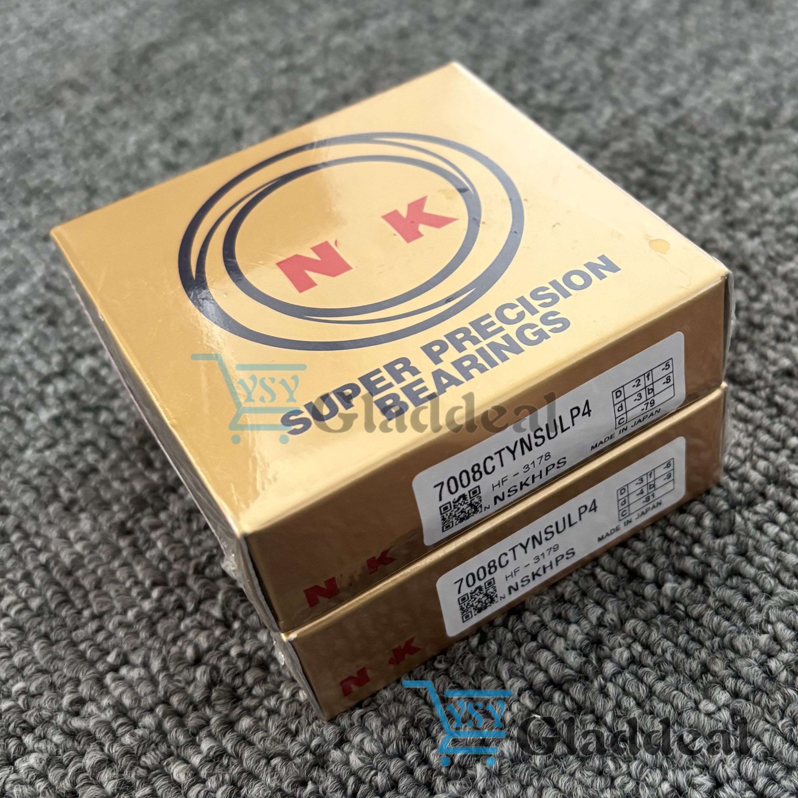 New Set of Two Abec-7 Super Precision Spindle Bearings For NSK 7008CTYNSULP4