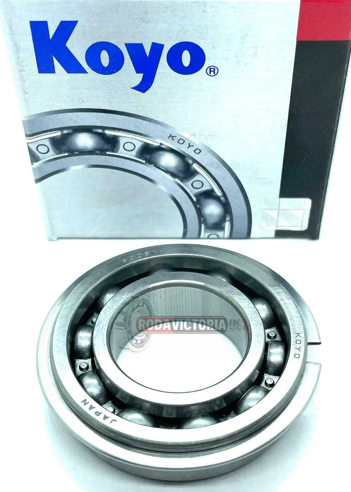 KOYO 6005NR Bearing Open Snap Ring Japan 25x47x12 Ball Bearings 6005 NR