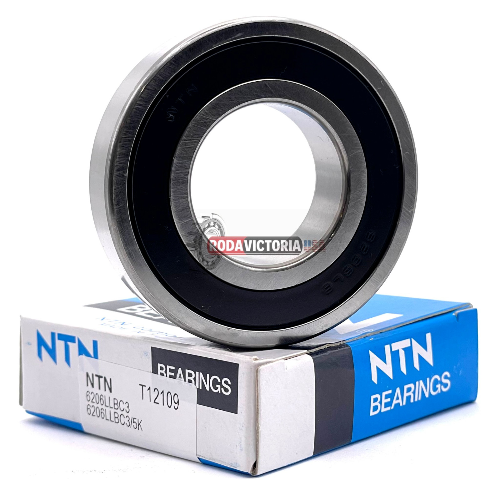 NTN 6206LLBC3 BEARING RUBBER SEALED 6206LLB C3 6206-2RS C3 30x62x16 mm