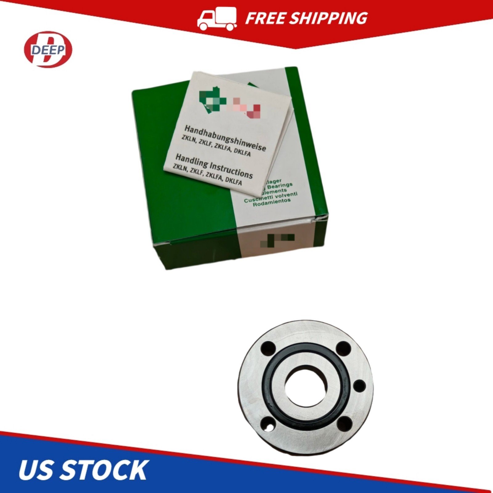 For INA ZKLF2068-2RS-PE Screw support bearing New US Silver Steel