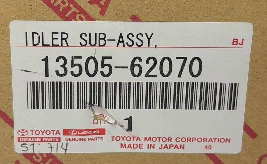 TOYOTA Genuine OEM Timing Belt Tensioner Camshaft Idler Pulley 13505-62070