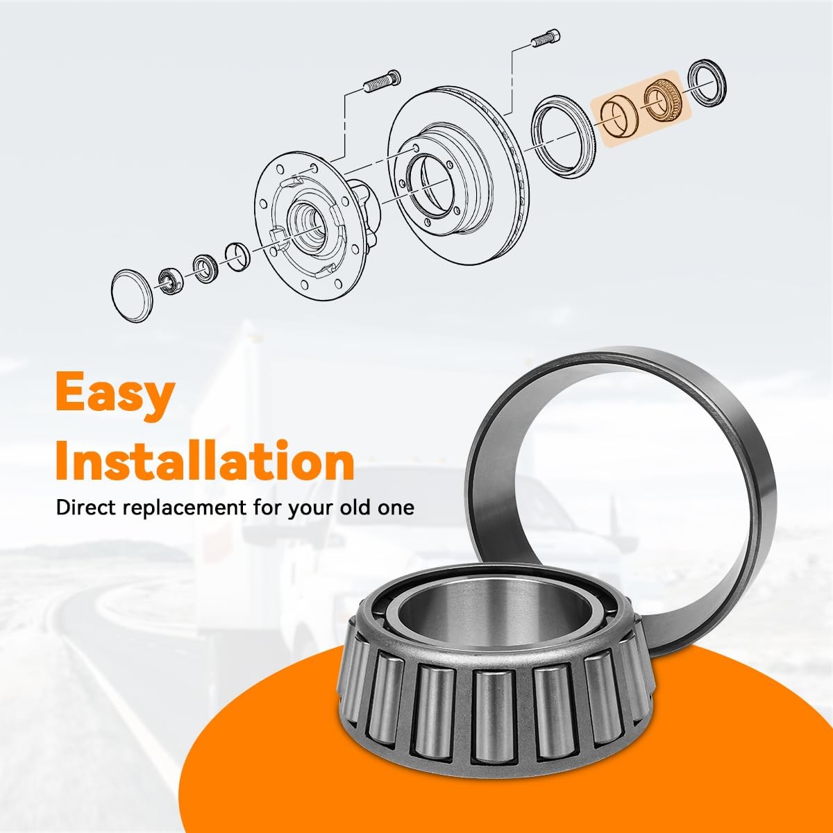 SET413 Tapered Roller Bearing Cone and Cup Assembly with C6500 C7500 Kodiak, …
