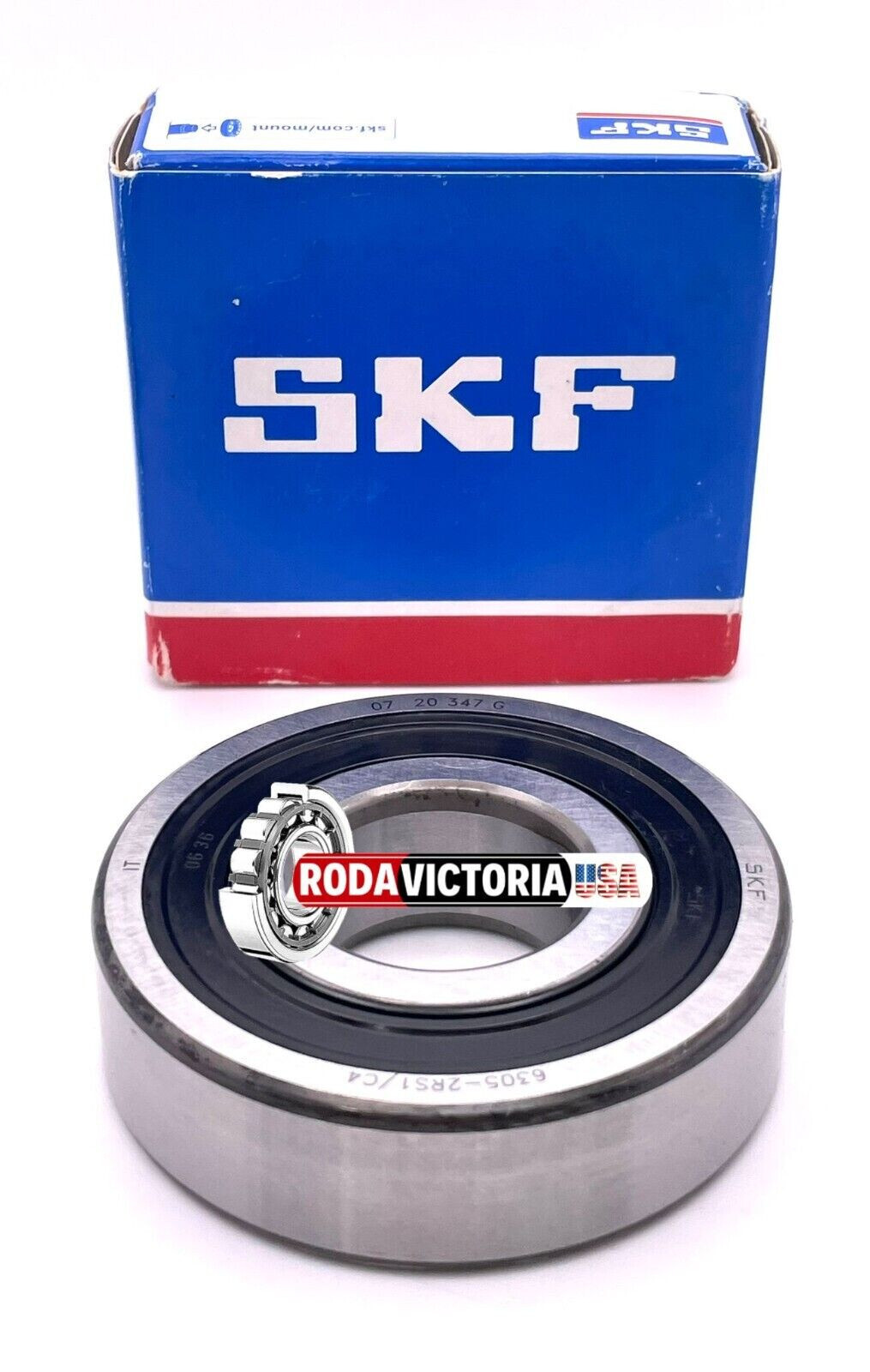 6305-2RS1/C4 SKF 25x62x17mm SKF Rubber Sealed Deep Groove Ball Bearing