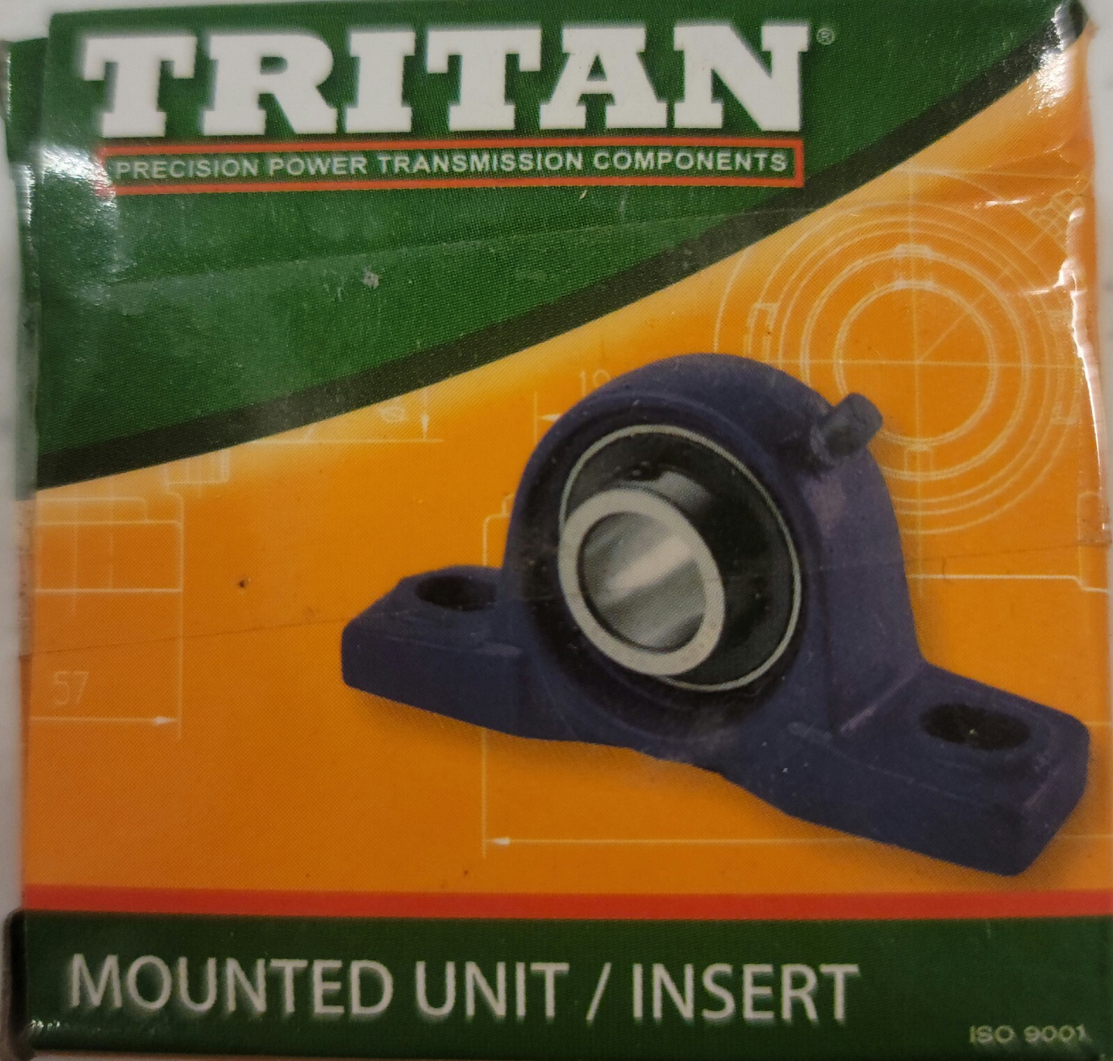 2 Tritan 7616DGL 7616 Mounted Unit Insert Deep Groove 1in Ball Bearing W12