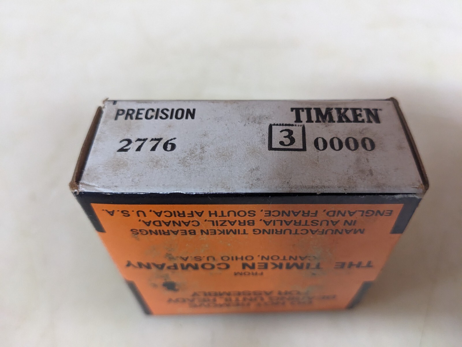 Timken 2776-30000 Class 3 high precision bearing cone, made in USA.