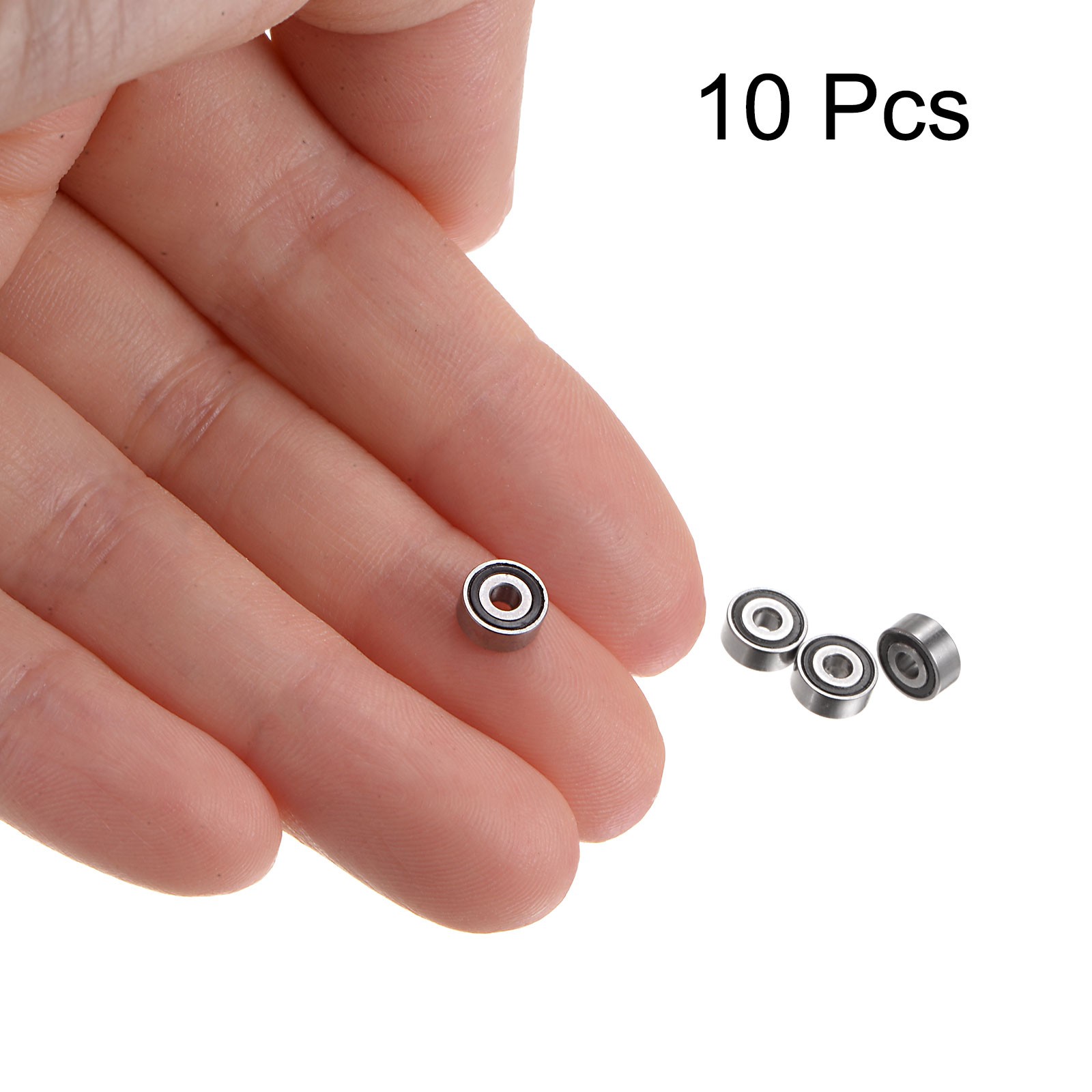 10pcs MR62-2RS, Bearing 2x6x2.5mm Chrome Steel Mini Bearing Double Sealed ABEC3