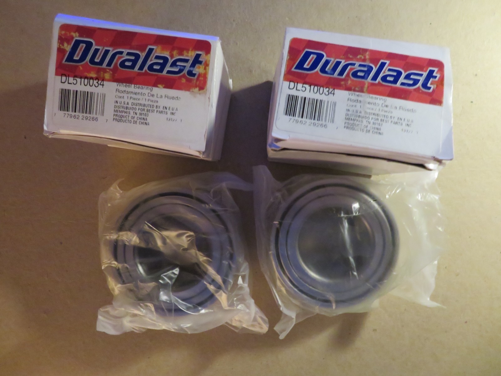 Ball Bearing 2 DURALAST 510034 PAIR OF TWO PCS. WHEEL BEARING SET