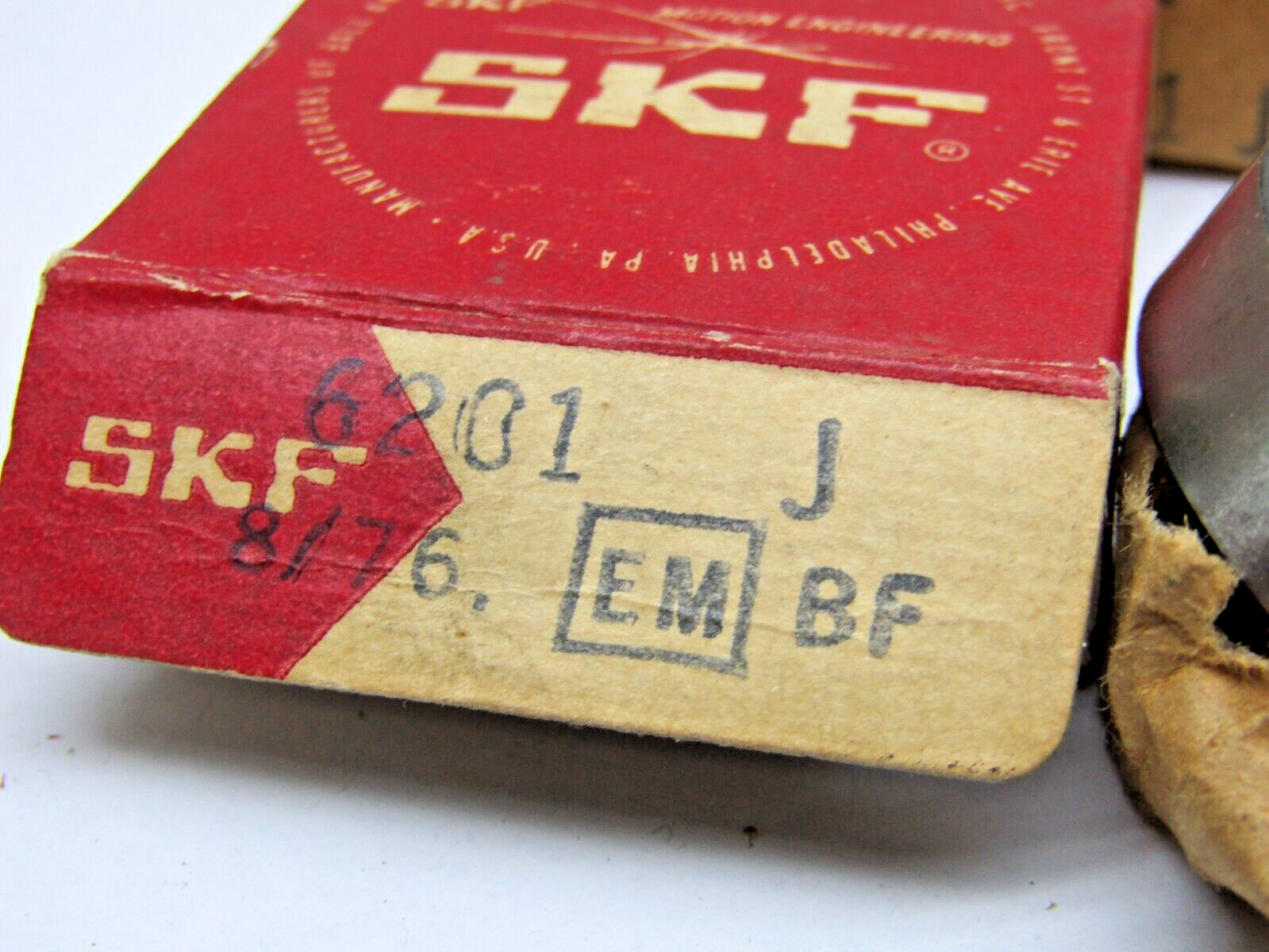 SKF 6201 JEM 12mmX 32mmX 10mm Open Bearing