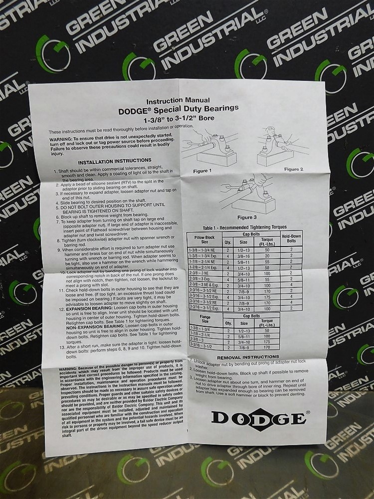 NEW Dodge DU-SD-215 Special Duty Ball Insert Bearing 2-15/16″ Bore 6.5 in OD