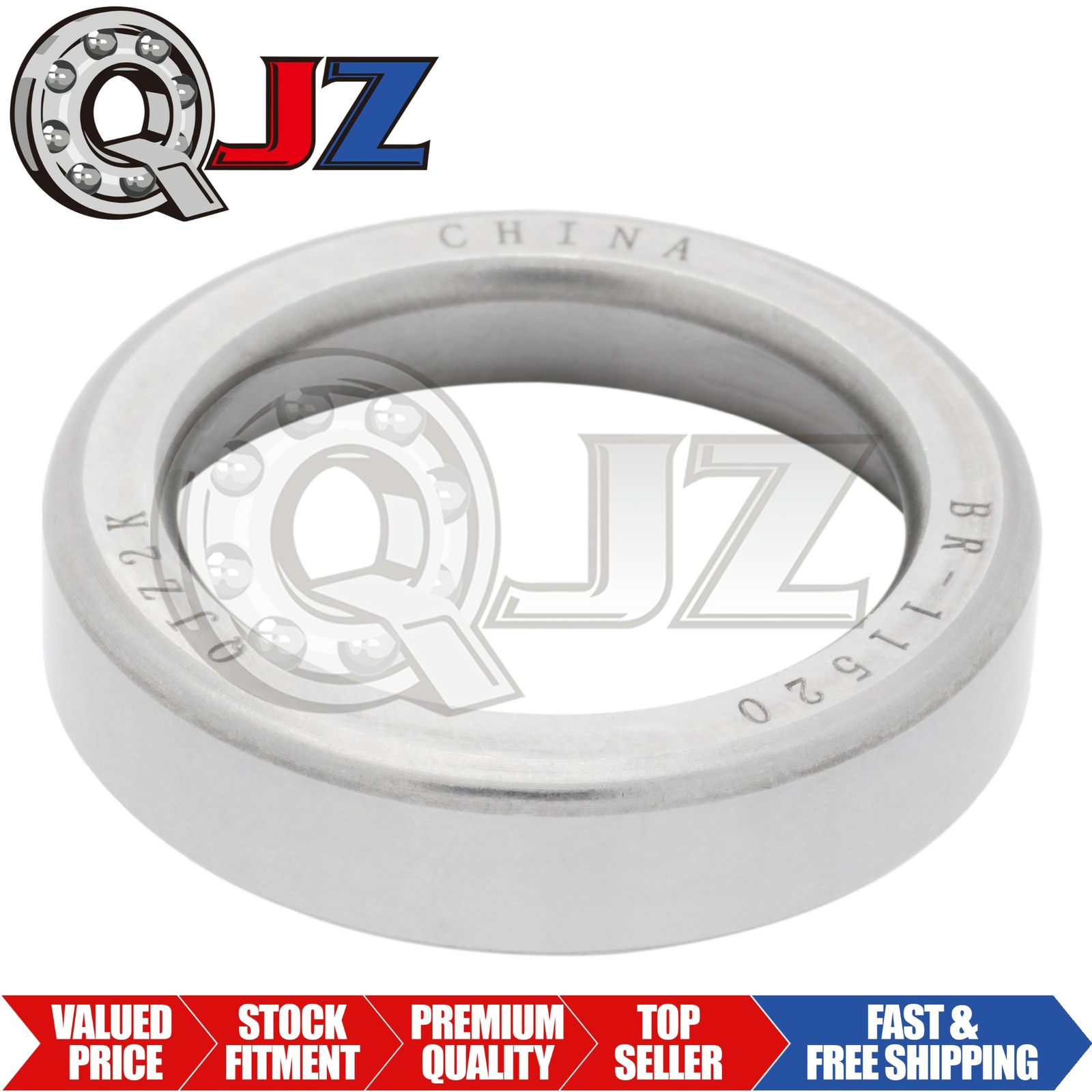 [1-Pack] 11520 Tapered Roller Bearing Outer Cup 1.6875″ (Outer) x 0.375″ (Width)