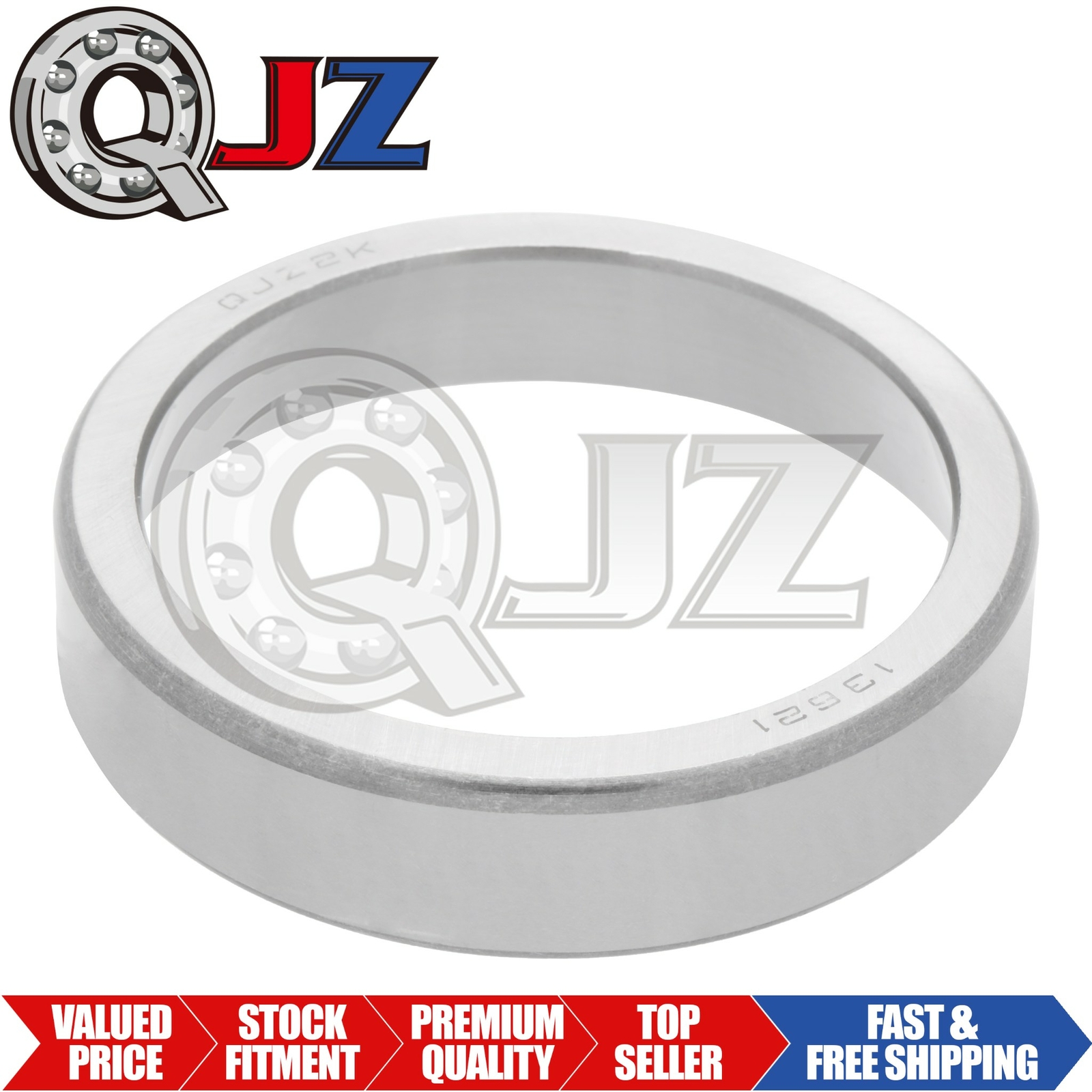 [1-Pack] 13621 Tapered Roller Bearing Outer Cup 2.717″ (Outer) x 0.5938″ (Width)