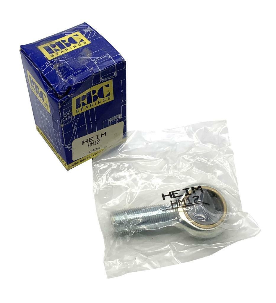 RBC Heim HM12 Spherical Rod End 0.7500″ Bore Diameter 3/4-16 Thread Size