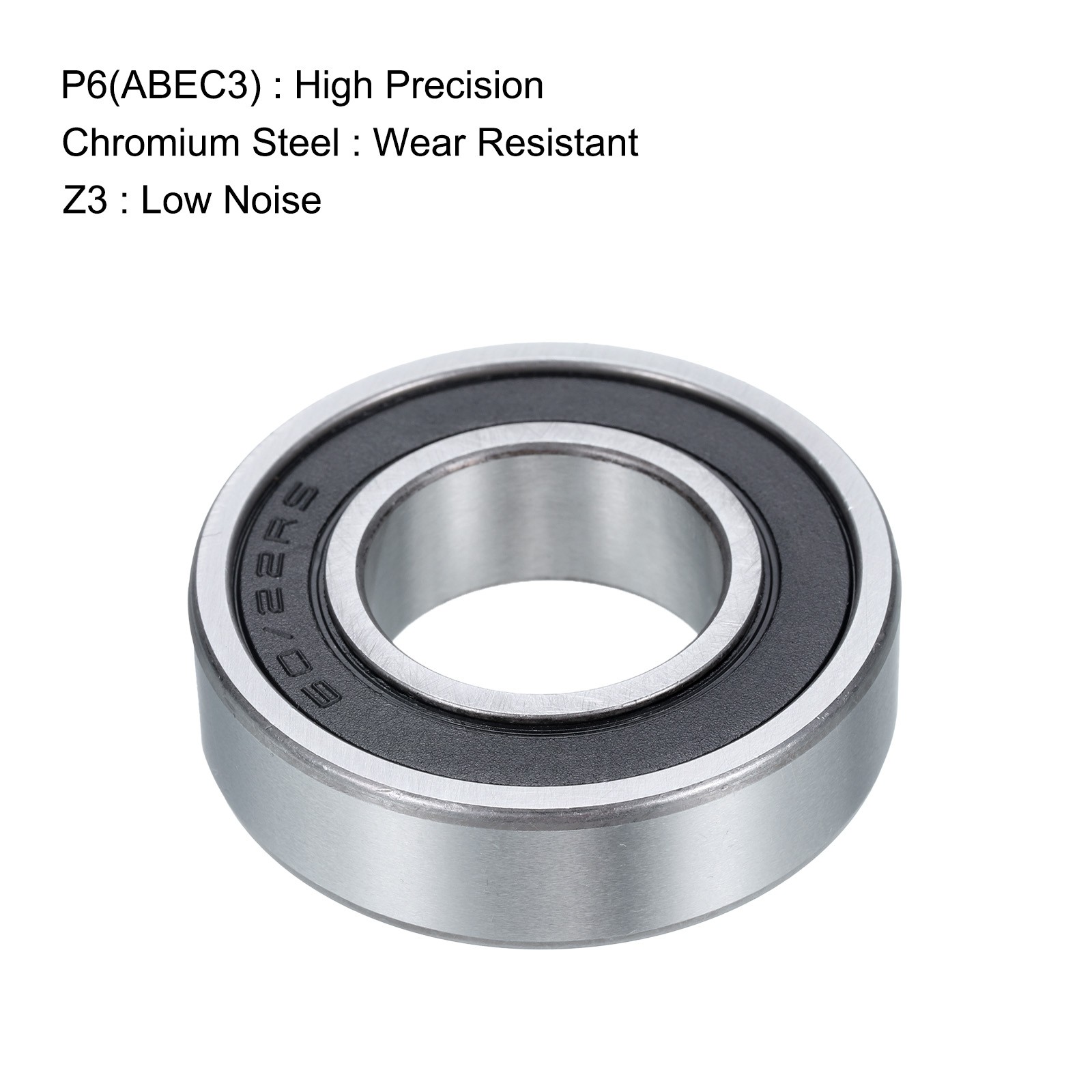 4 Pcs 60/22-2RS Deep Groove Ball Bearing, 22x44x12 mm Double Sealed Bearing Z3