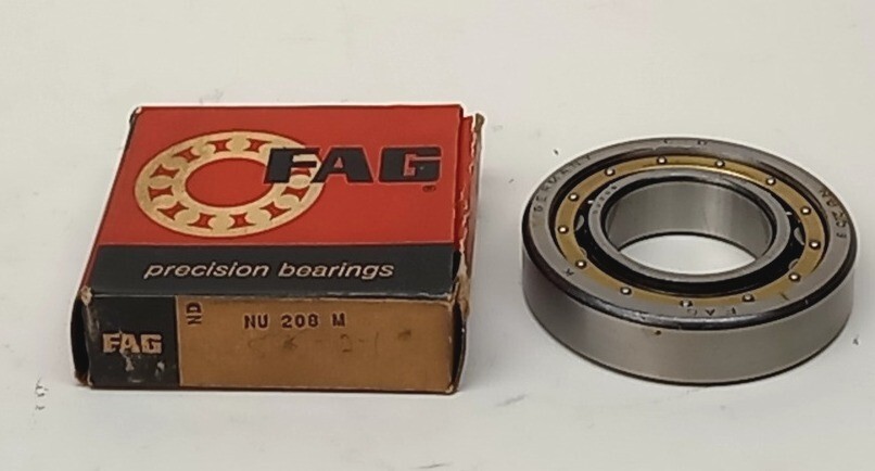 FAG NU 208 M Precision Cylindrical Roller Bearing 40mm ID X 80mm OD X 18mm W