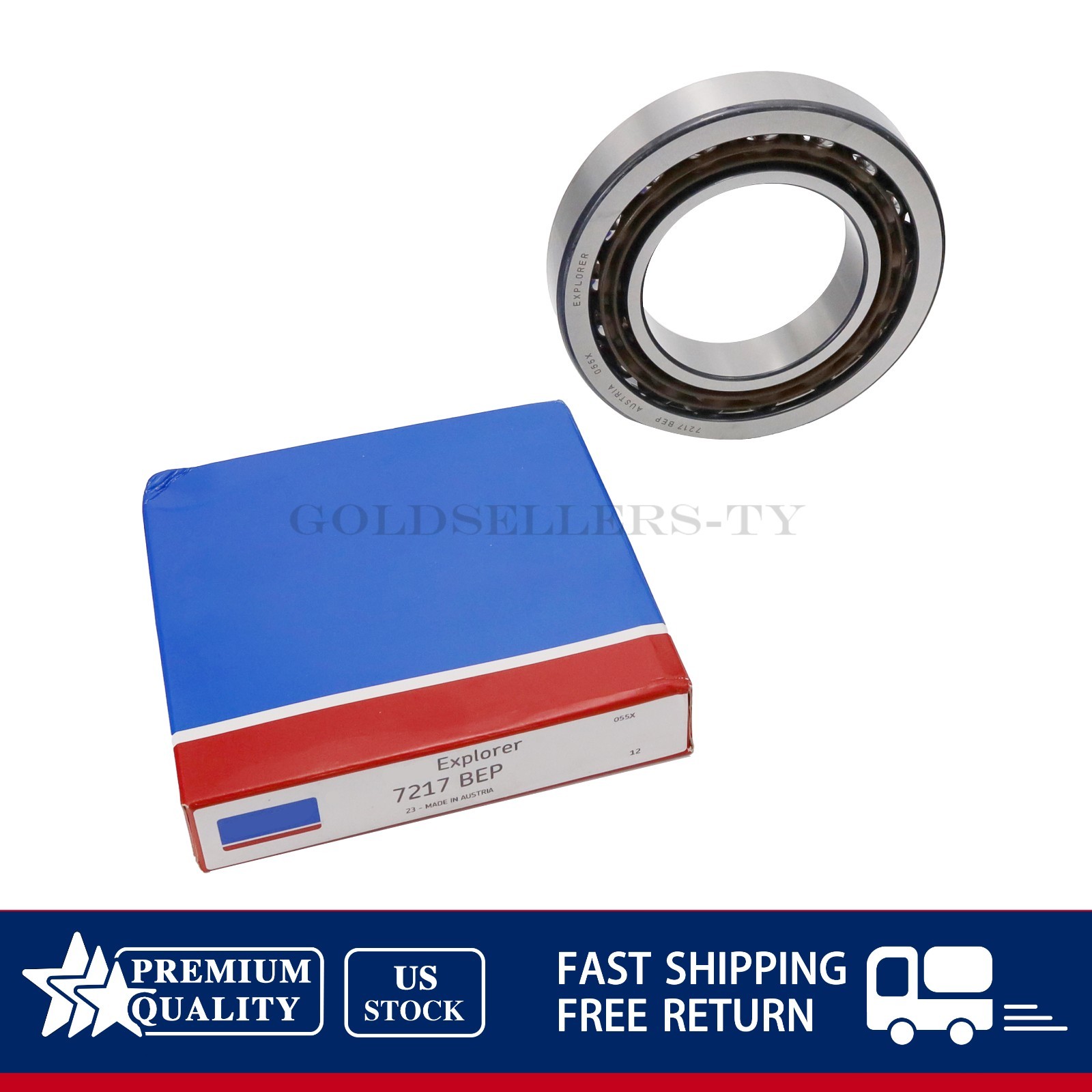 NEW Angular Contact Bearing Fits SKF 7217 BEP 85mm Bore Fast Shipping US