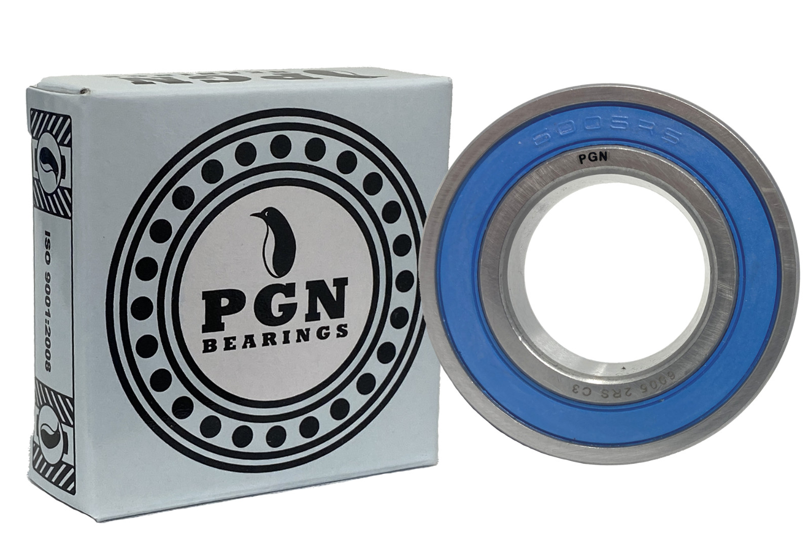 (30 Pack) 6005-2RS Chrome Steel Sealed Ball Bearing – 25x47x12mm – Rubber Seal