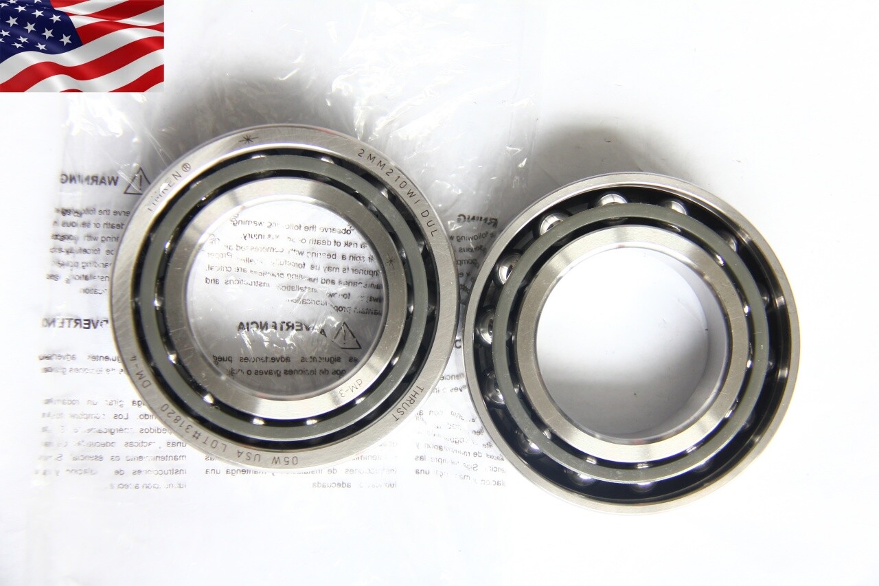 2x Super Precision Bearing Set for 2MM210WIDUL Timken Fafnir 2MM210WI DUL