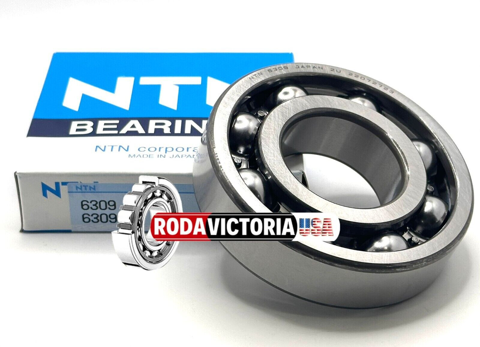 NTN 6309 CM DEEP GROOVE BALL BEARING, OPEN, NO SEALS 45x100x25mm
