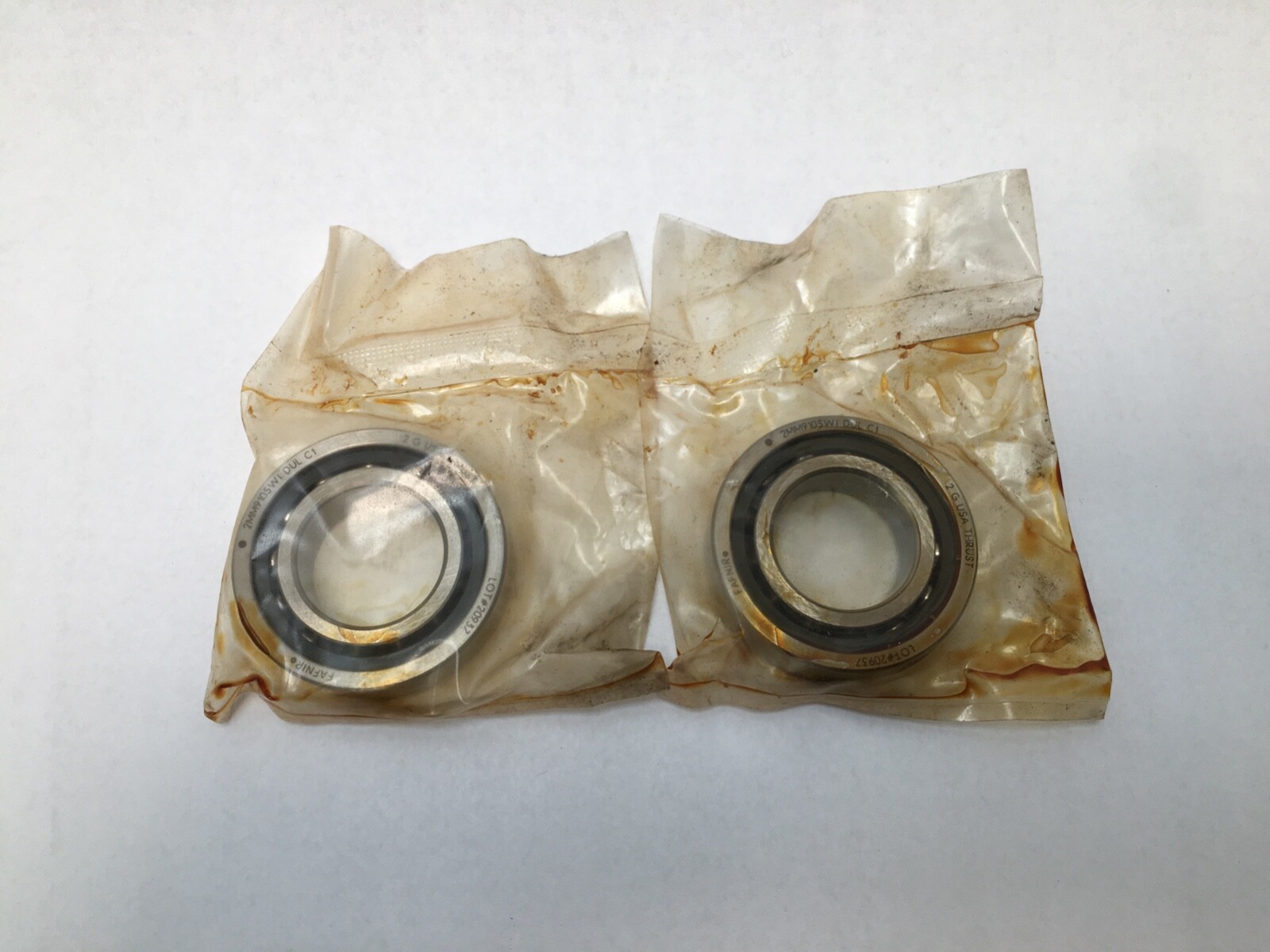 Fafnir 2MM9105WI-DUL Bearing 25x47x12 mm 7005-C 2MM 9105 WI DUL USA Timken 2 Pcs