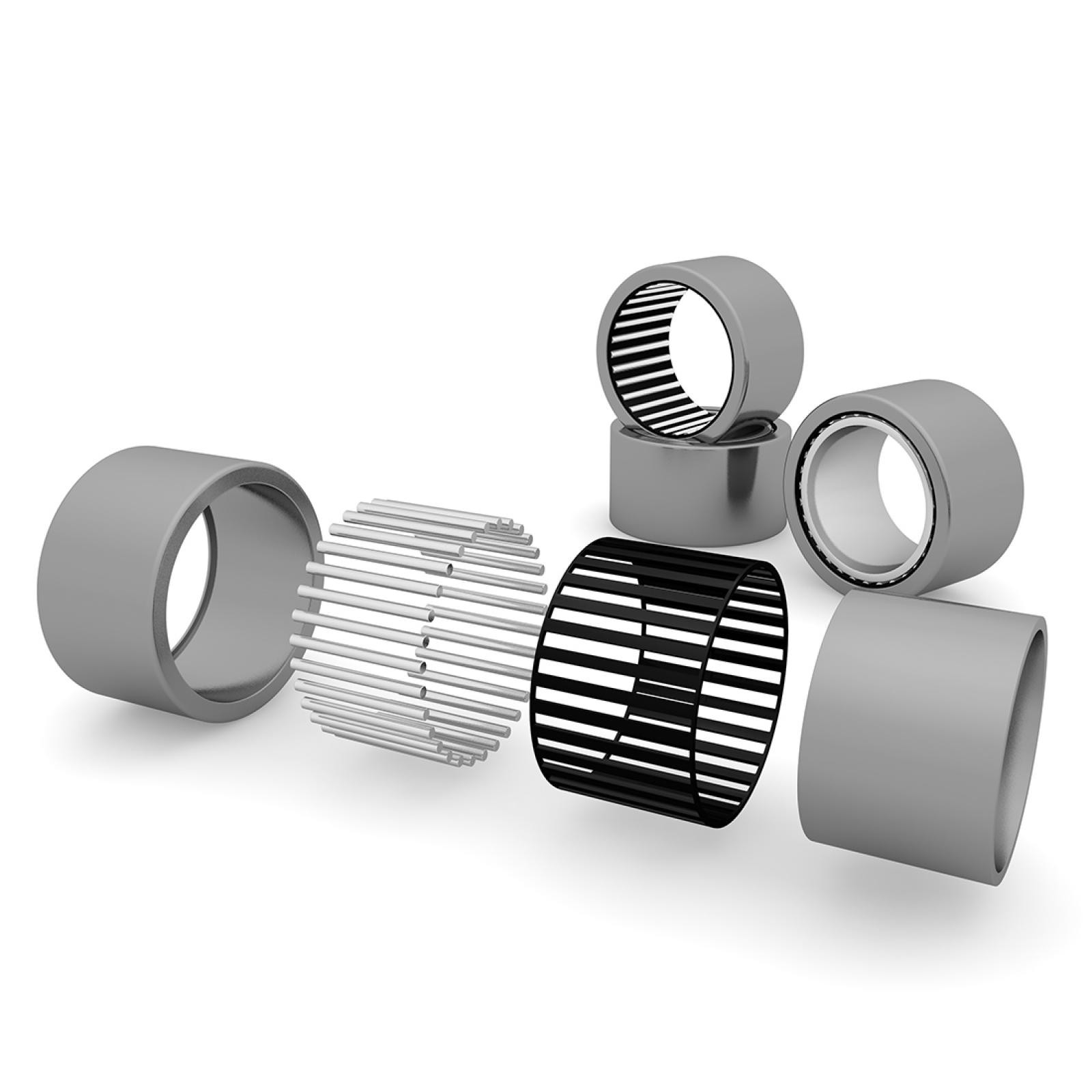HK1616 Drawn Cup Needle Roller Bearings 16mm Bore, 22mm OD, 16mm Width 2pcs