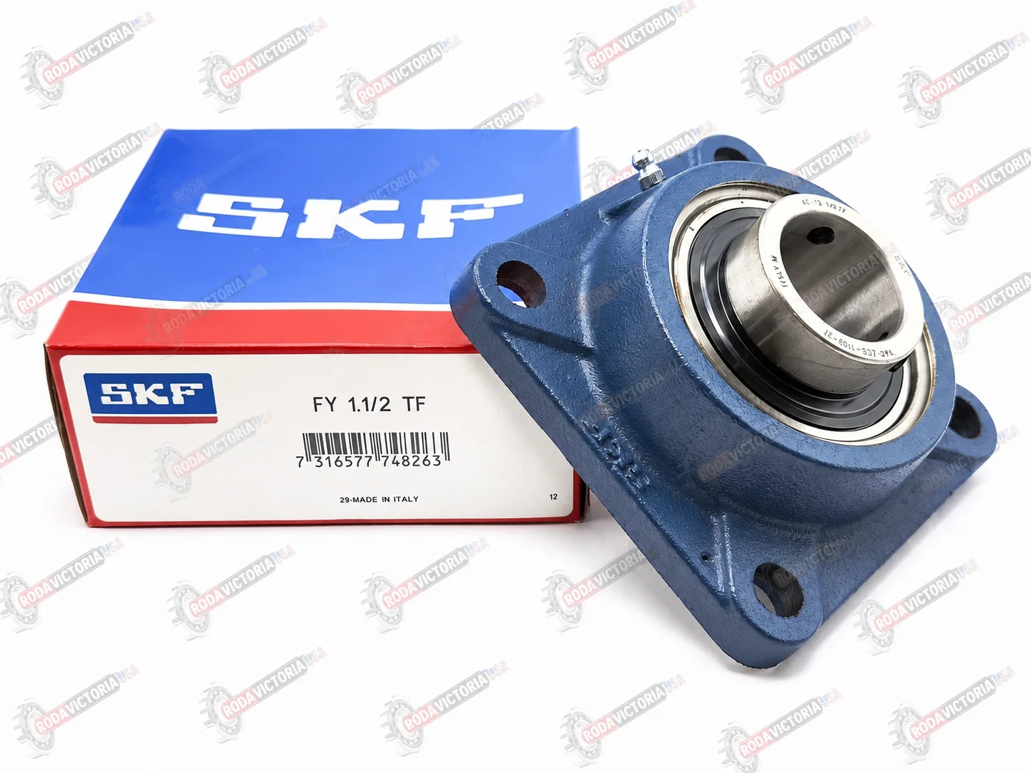 SKF FY 1 1/2 TF Flanged Housing Bearing Unit YAR203-008.2F + FY503M 1 1/2″ Bore