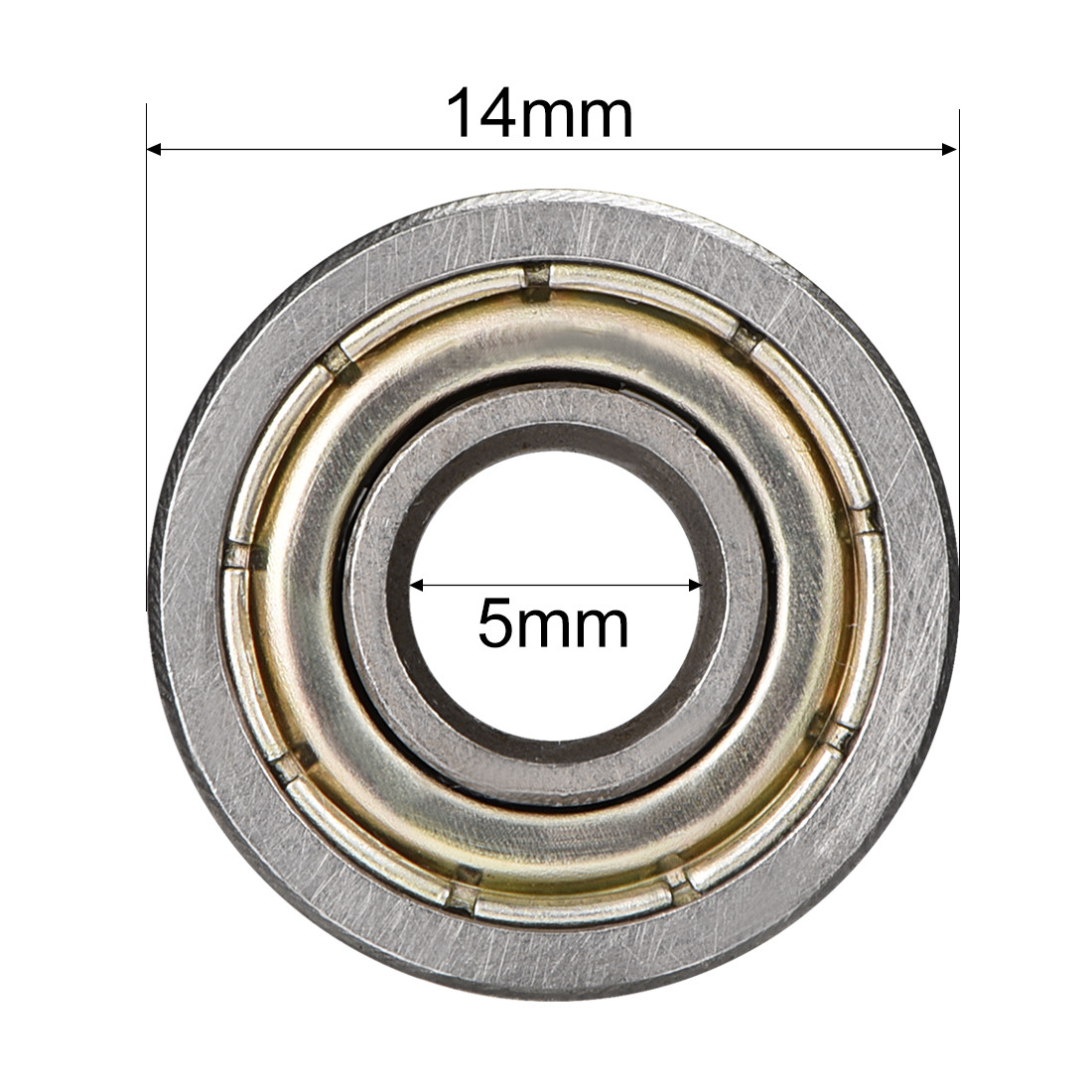 20pcs 605ZZ Deep Groove Ball Bearing Double Shield High Carbon Steel Z1