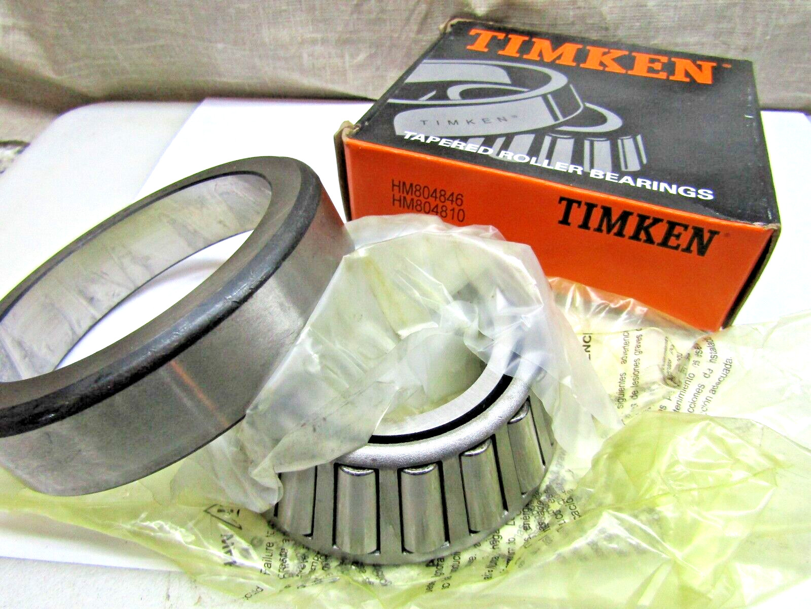 Timken HM804846 HM804810 Tapered Roller Bearing Cup + Cone