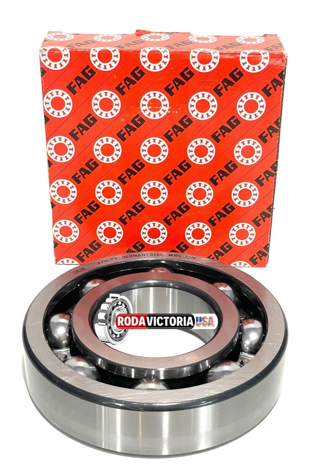 FAG 6316C3 DEEP GROOVE BALL BEARING, OPEN, NO SEALS 80x170x39 mm