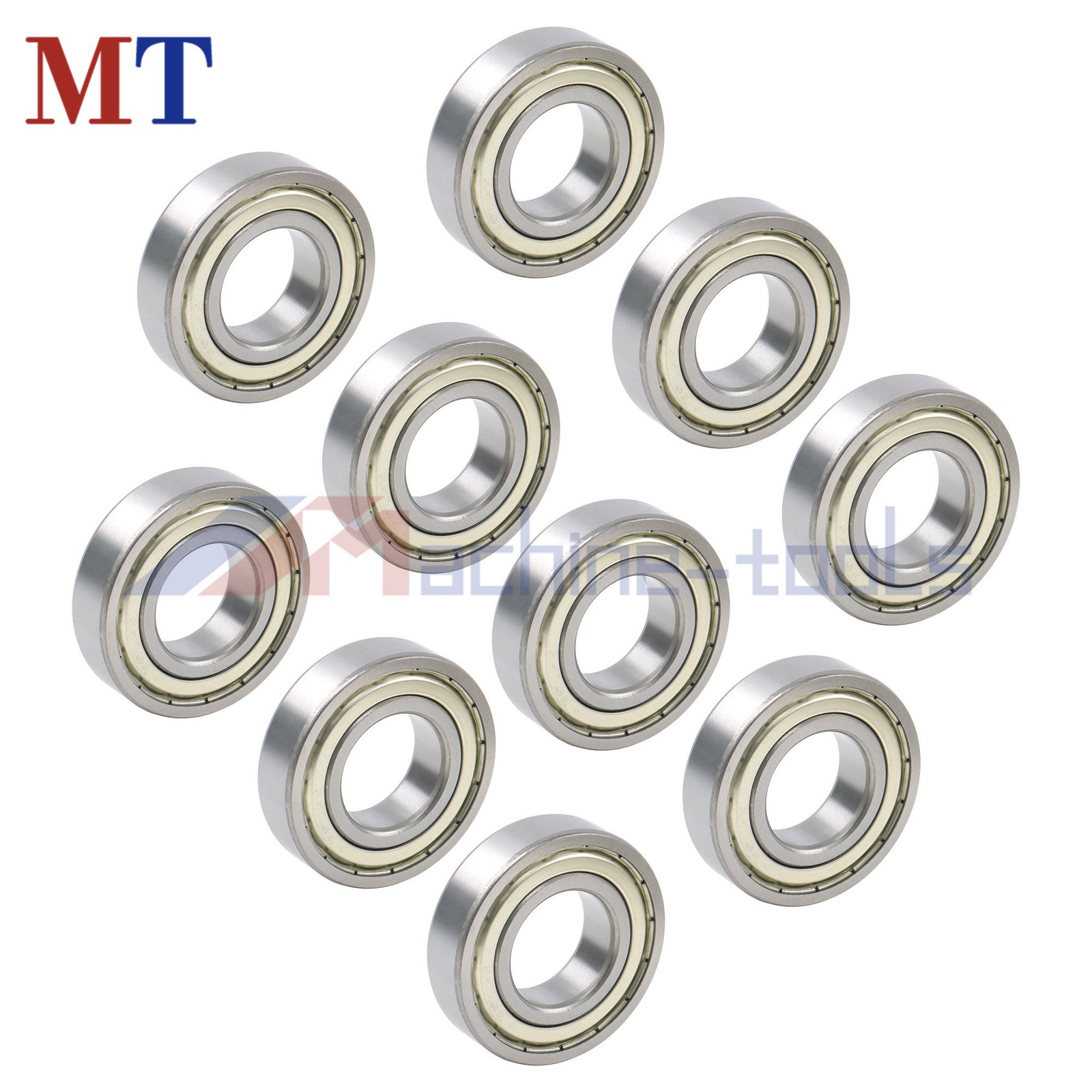 10 Pcs 6206-ZZ Bearing 30x62x16mm Metal Shielded Double Shielded