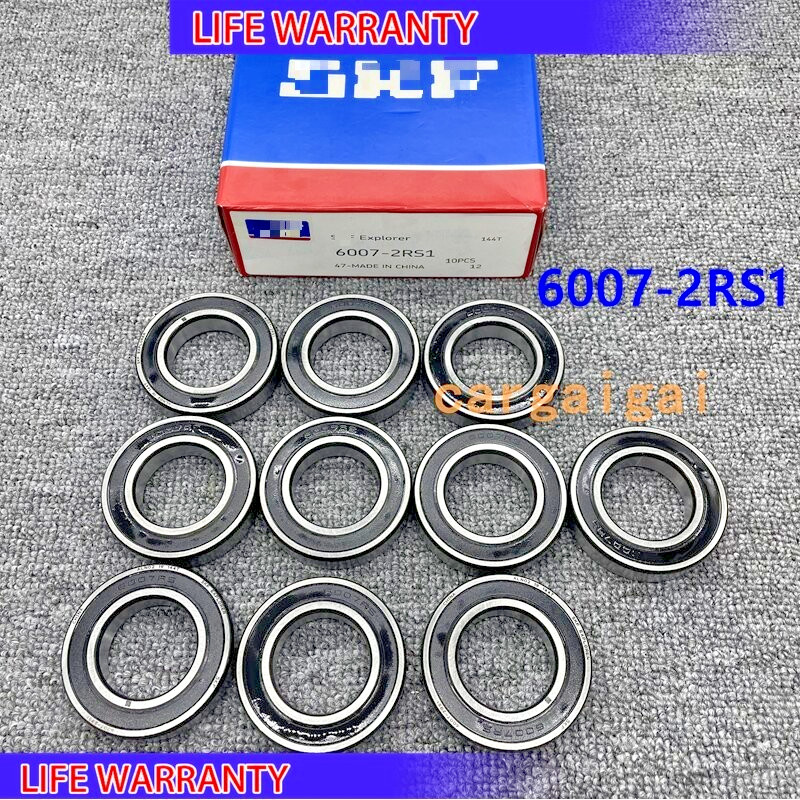 10x For 6007 2RS1 Rubber Sealed Deep Groove Ball Bearing 35x62x14mm 6007RS