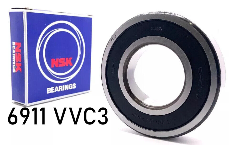 NEW NSK 6911 VVC3 Bearing Rubber Seals 55x80x13 Mm Free Shipping & Return Metal