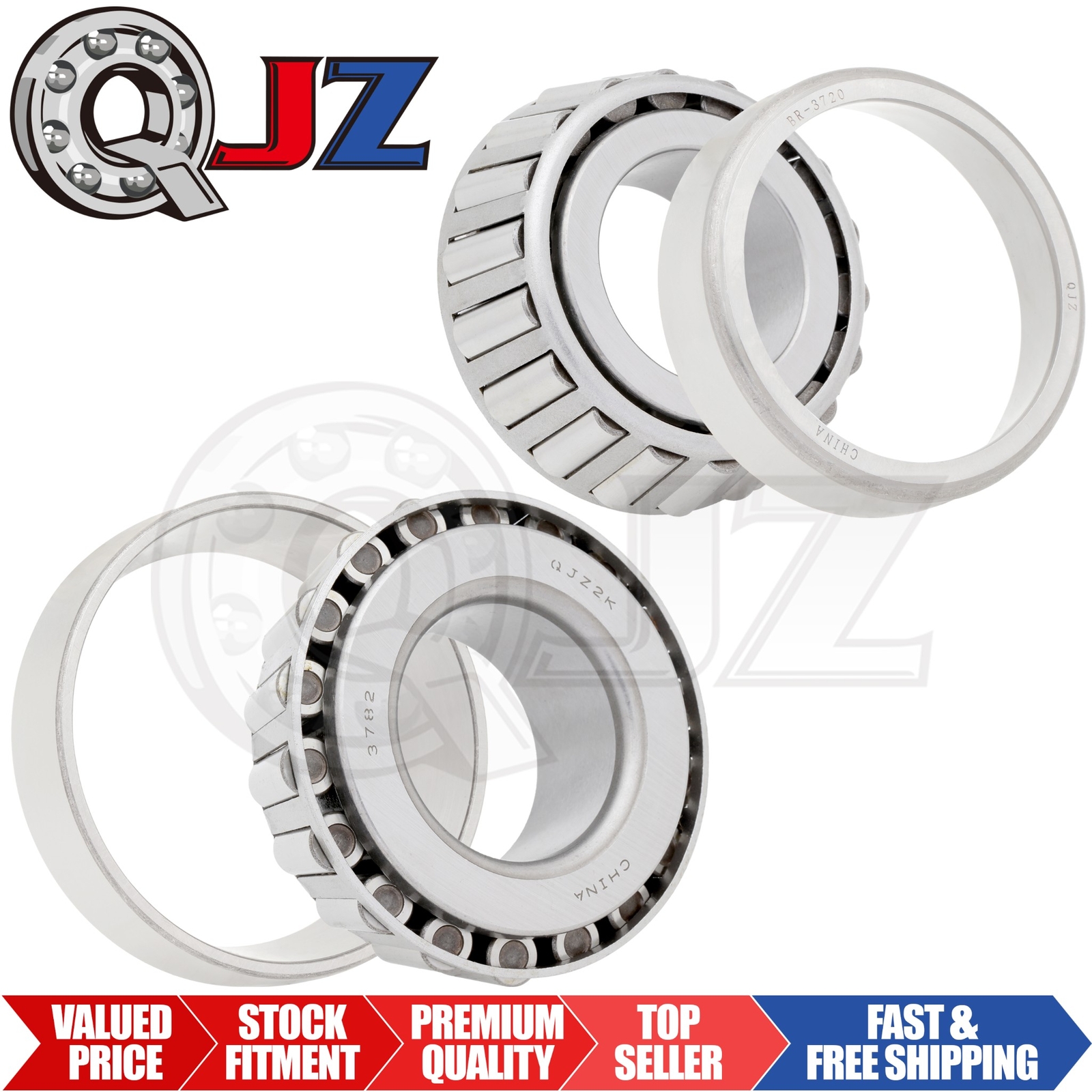 [Qty.2] 3782-3720 Tapered Roller Bearing Set Cup & Cone [1-3/4″ ID x 30.163mm W]